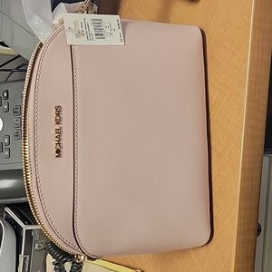 Never worn Michael kors pink adjustable cross body